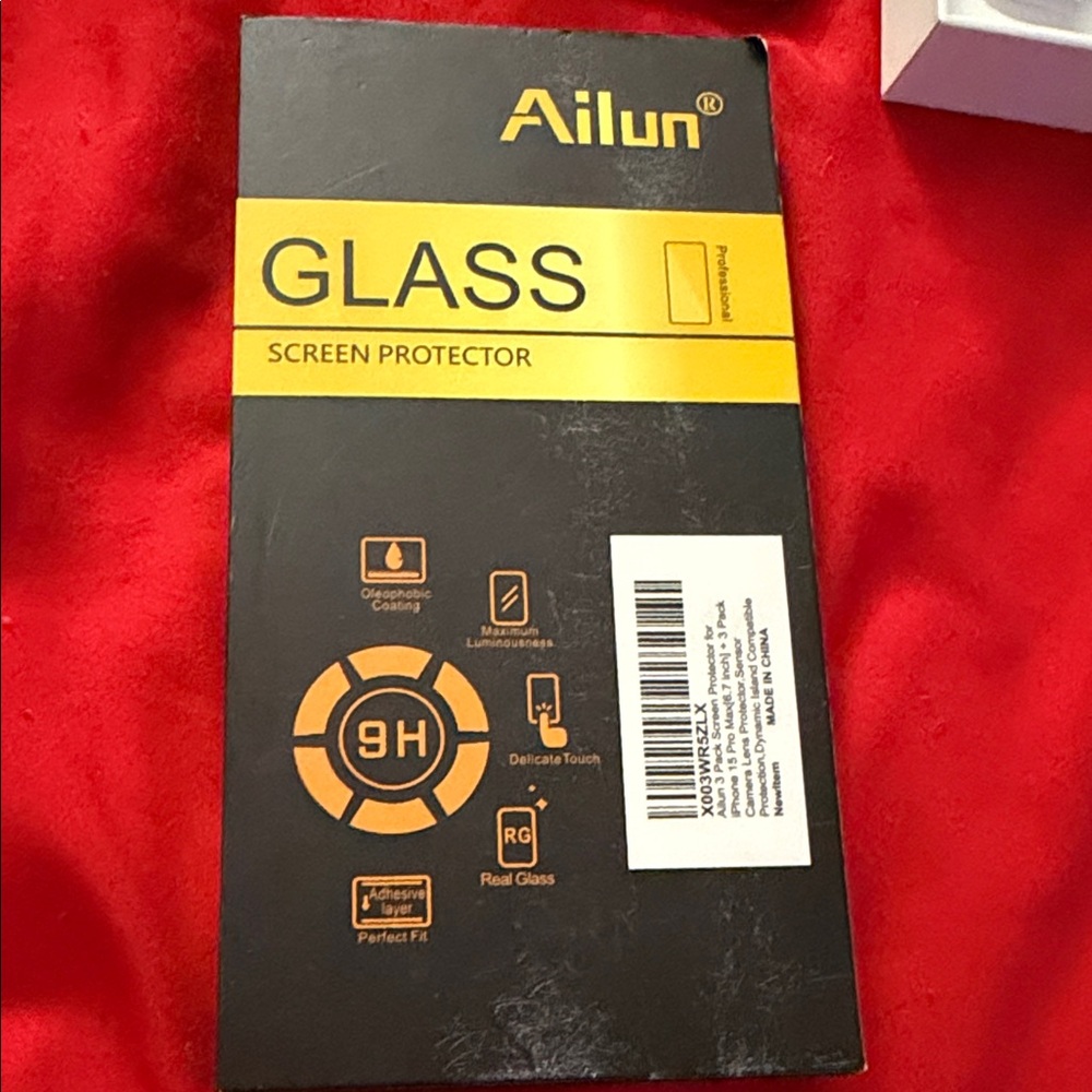 Ailun Black and Orange Screen Protector Pack